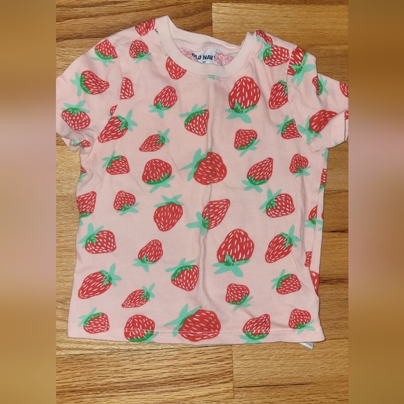 Old Navy Vintage Child's Strawberry Top Shirt - Picture 1 of 5